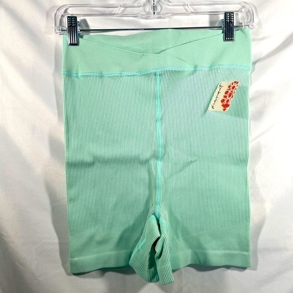 NEW Free People Free Throw Shorts Womens Active Ribbed Stretch Athleisure Sz L - Picture 7 of 11